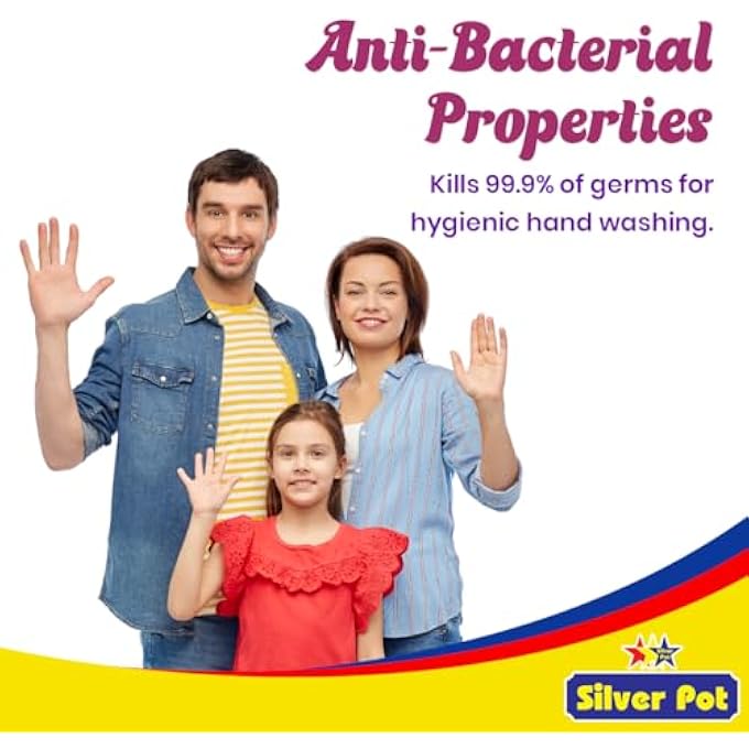 Silver Pot MUSK HAND WASH - 400ML - GENTLE HYDRATING FORMULA WITH REFRESHING MUSK SCENT, AND EFFECTIVE GERM PROTECTION FOR DAILY USE - Image 4